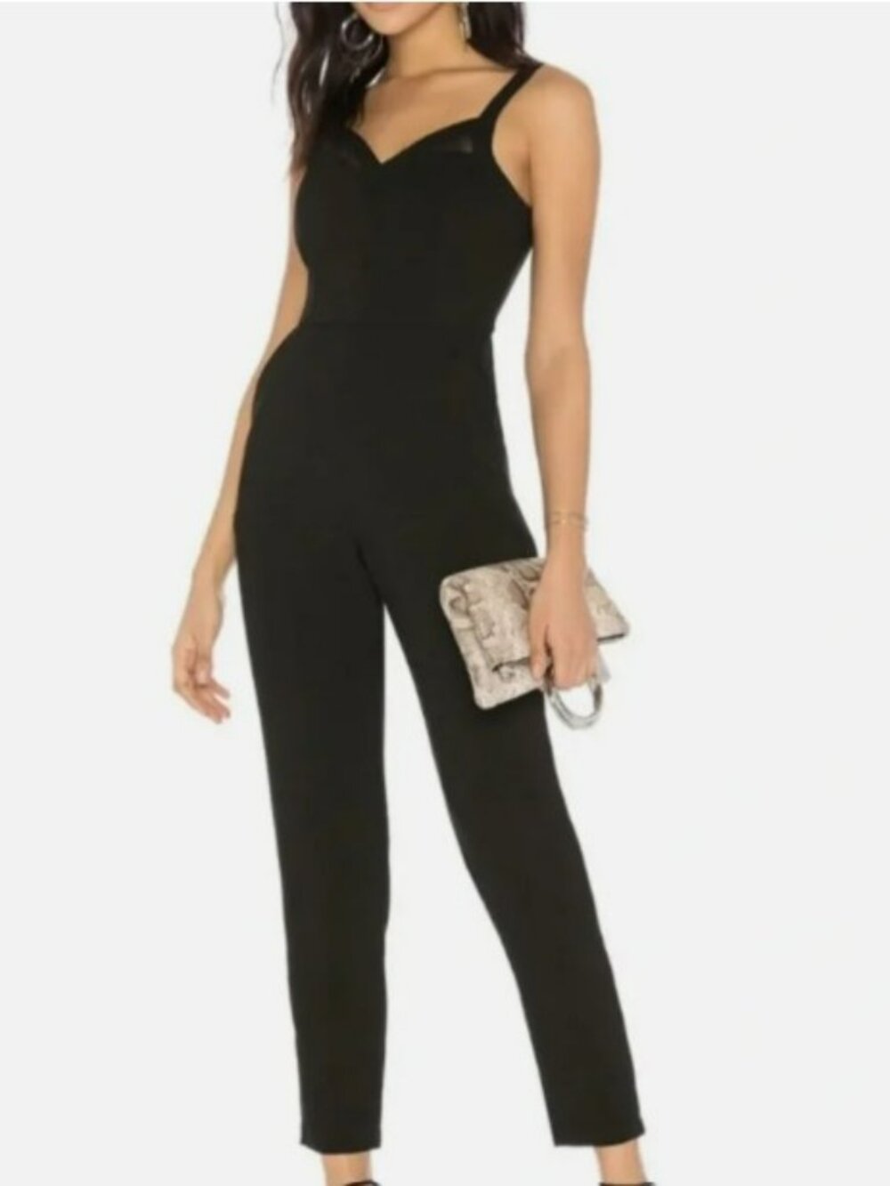 BCBGeneration Mesh Insert Jumpsuit 4